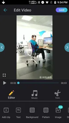 Kruso Video Editor & Story Editor android App screenshot 1