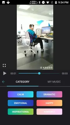 Kruso Video Editor & Story Editor android App screenshot 3